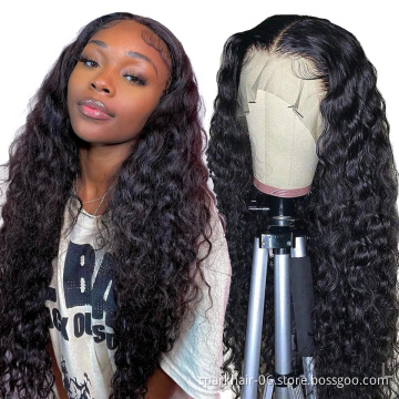 Wholesale Cheap Kinky Curly Raw Brazilian Virgin Human Hair Hd Full Transparent Lace Front Wig For Black Women Lace Frontal Wig